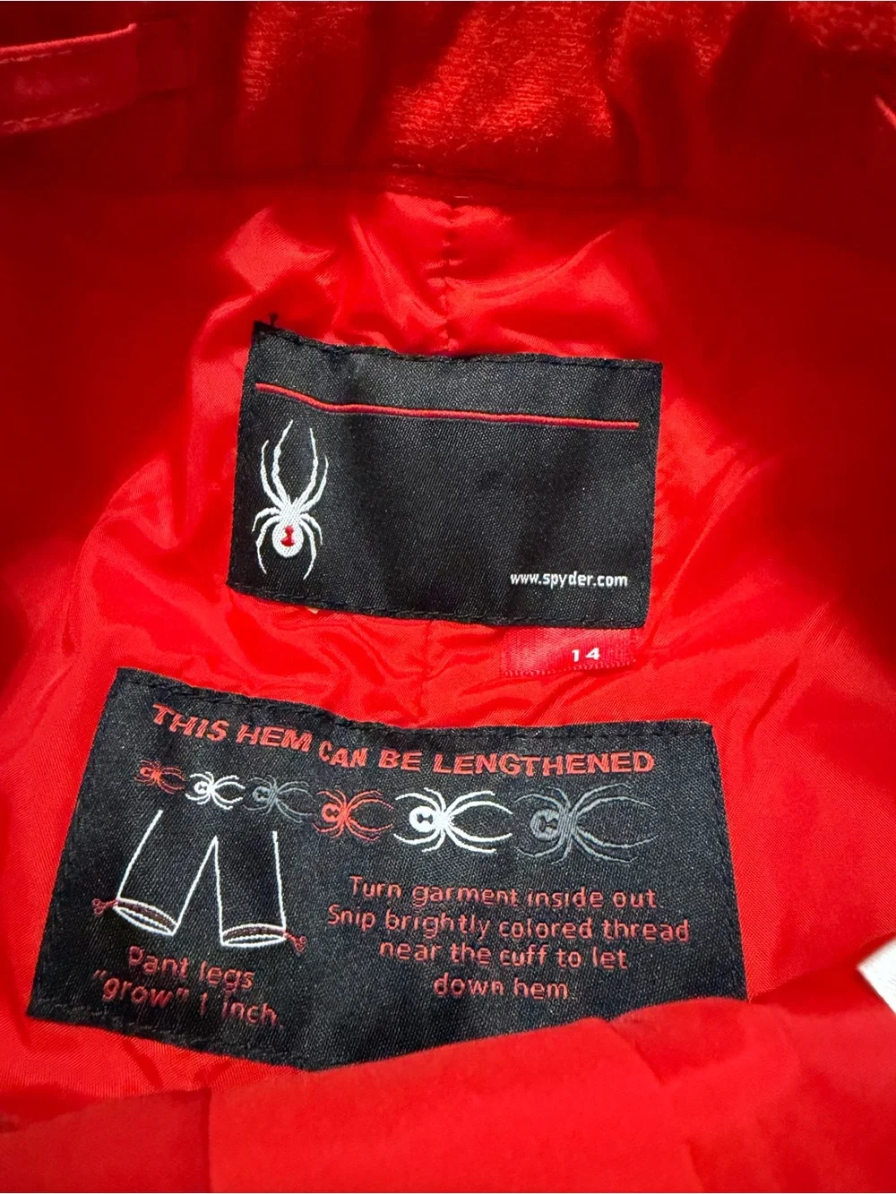 Spyder Boys Propulsion Insulated Snow‎ Pants | Kids Unisex | Red | Size 14